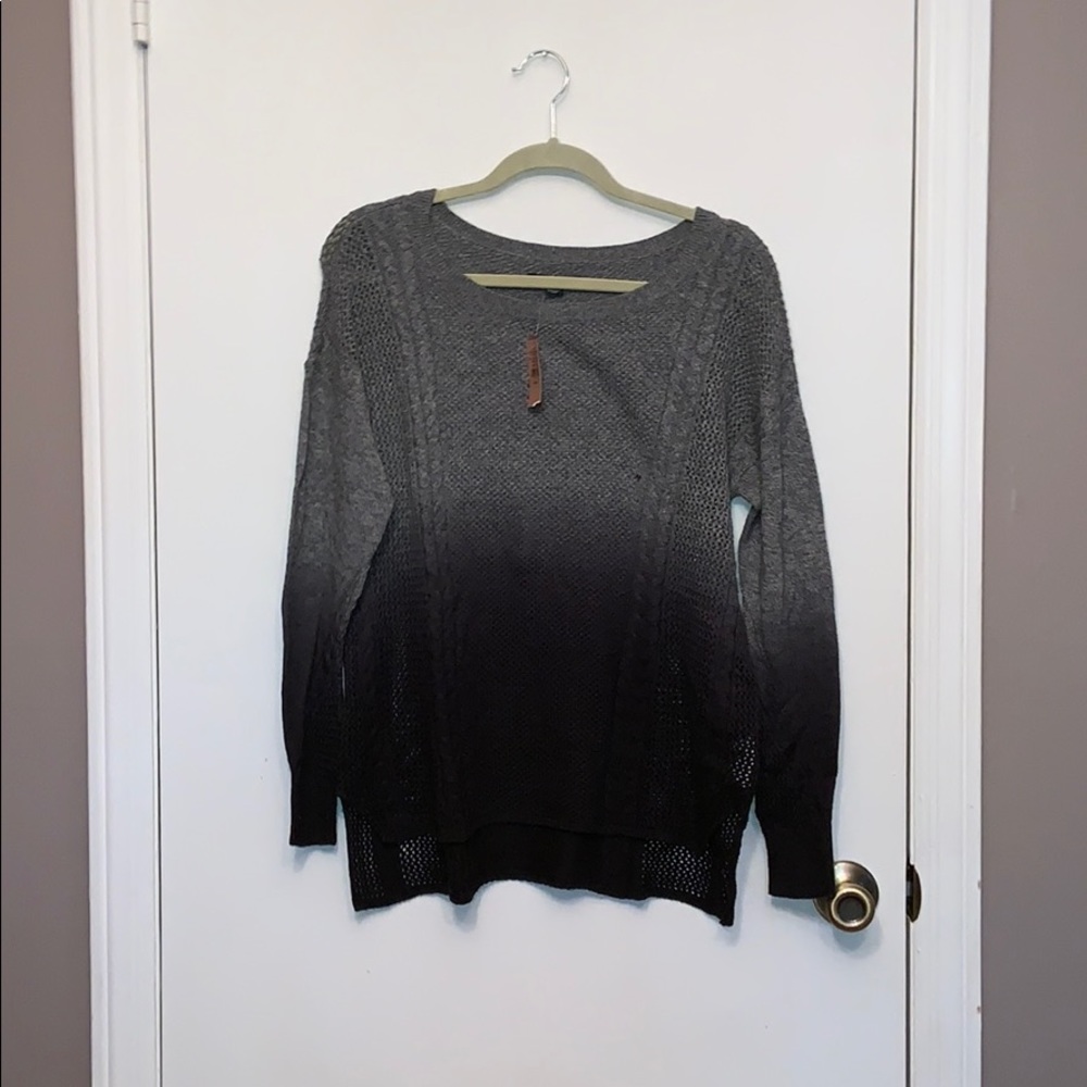 Ombré sweater.